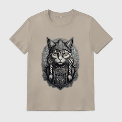 Мужская футболка Viking cat