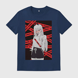 Мужская футболка Человек-бензопила Пауэр стесняется