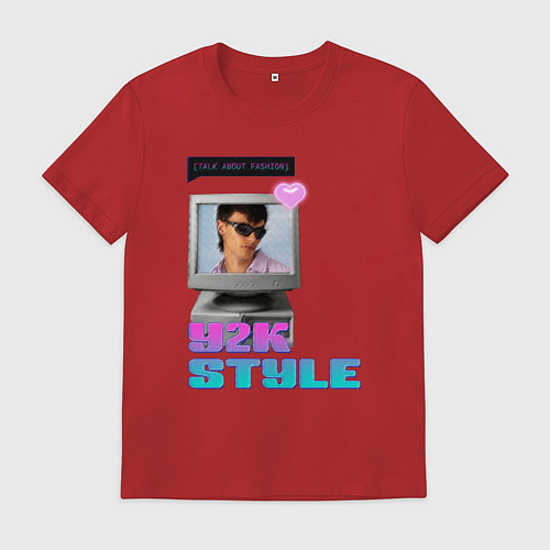 Мужская футболка Y2K Vibes / Красный – фото 1