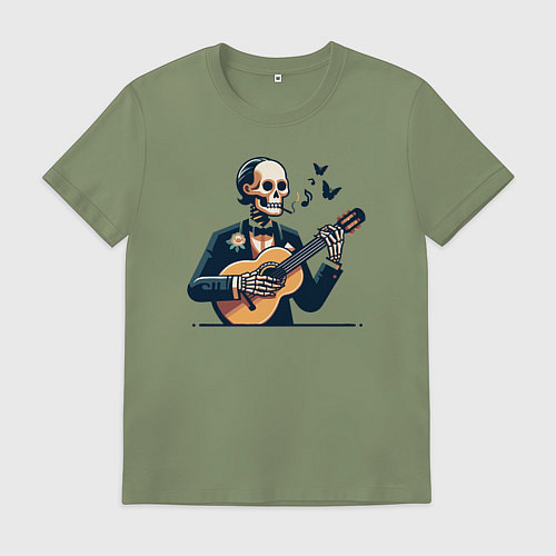 Мужская футболка Dead melody / Авокадо – фото 1