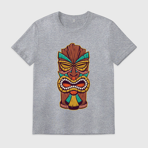 Мужская футболка Африканская тики маска / Меланж – фото 1