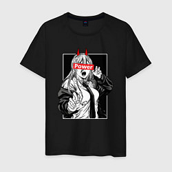 Мужская футболка Пауэр - манга Человек-бензопила