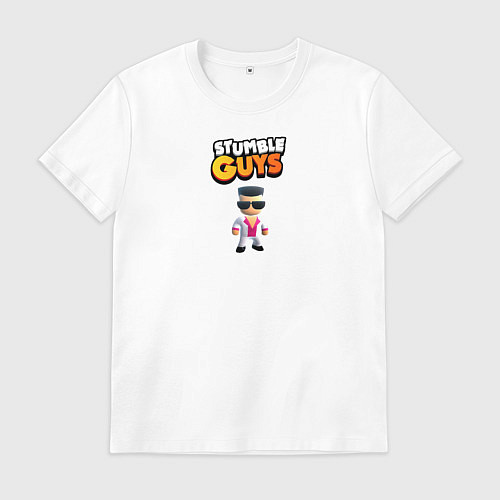 Мужская футболка Stumble guys / Белый – фото 1