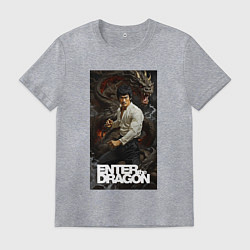 Мужская футболка Брюс Ли - выход дракона