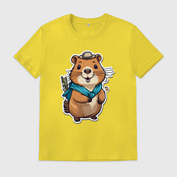 Мужская футболка Счастливая капибара