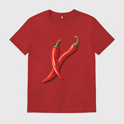 Мужская футболка Два чили перчика