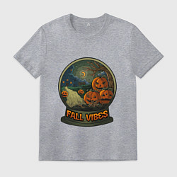 Мужская футболка Стеклянный шар fall vibes