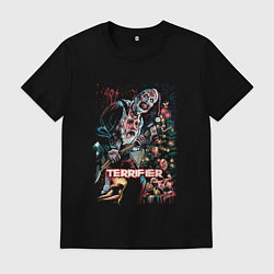 Мужская футболка Фильм ужасающий - клоун арт