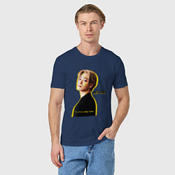 Футболка хлопковая мужская Улыбка astro, цвет: тёмно-синий — фото 2