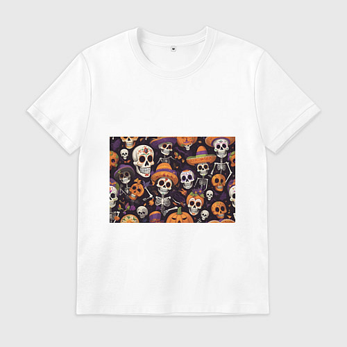 Мужская футболка Страшилки хэллоуин / Белый – фото 1