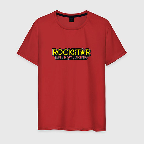 Мужская футболка Rockstar energy logo / Красный – фото 1