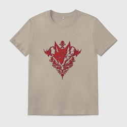 Мужская футболка Лис с узорами