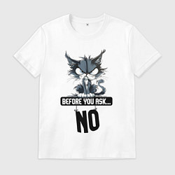 Мужская футболка Прежде чем ты спросишь - нет