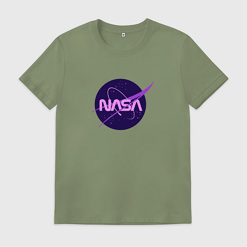 Мужская футболка NASA logo / Авокадо – фото 1