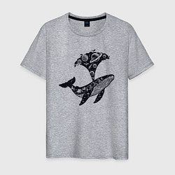 Мужская футболка Космический фонтан