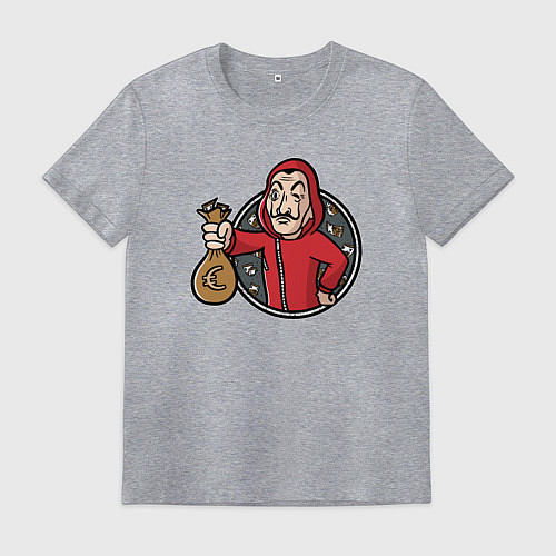 Мужская футболка Money man / Меланж – фото 1