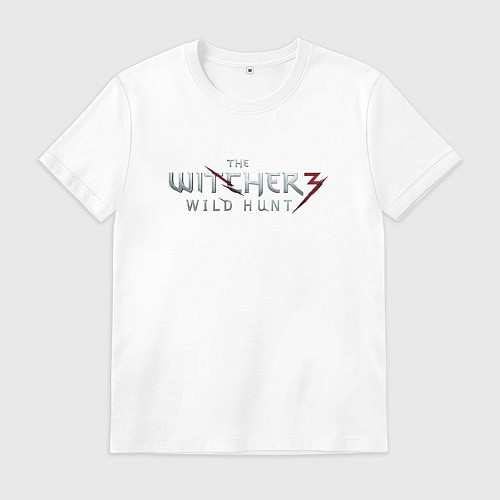 Мужская футболка The Witcher 3 logo / Белый – фото 1