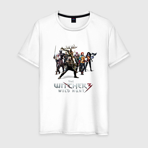 Мужская футболка The Witcher 3 team / Белый – фото 1