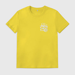 Мужская футболка Скандинавии след медведя