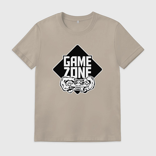 Мужская футболка Game zone / Миндальный – фото 1
