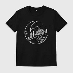 Мужская футболка Ночной волк