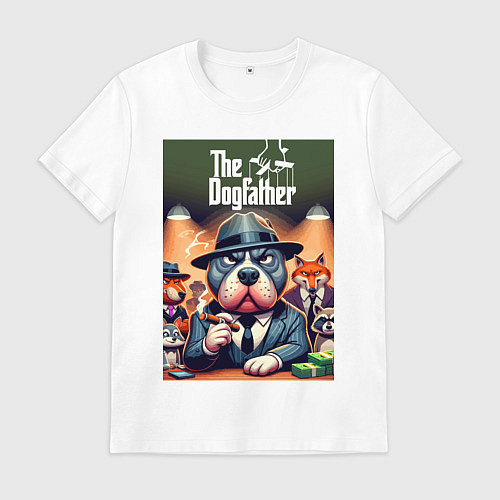 Мужская футболка Дог Корлеоне крёстный отец мафии / Белый – фото 1