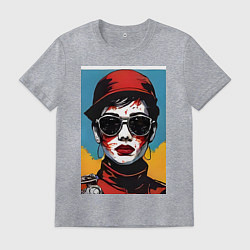 Мужская футболка Девушка арт портрет