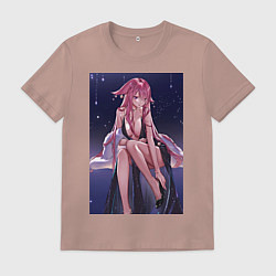 Мужская футболка Геншин Яэ Мико