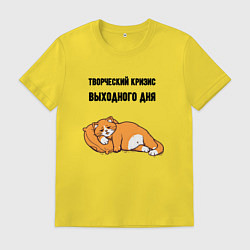 Мужская футболка Творческий кризис выходного дня