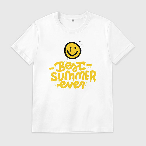 Мужская футболка Лучшее лето на свете / Белый – фото 1