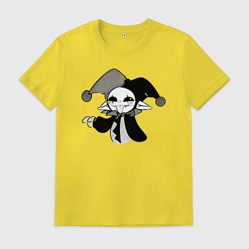 Мужская футболка Мультяшный клоун / Желтый – фото 1
