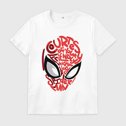 Мужская футболка Spider-Man text