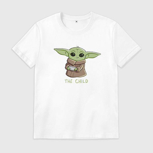 Мужская футболка Маленький Йода / Белый – фото 1