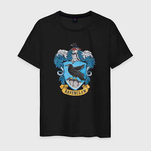 Мужская футболка Ravenclaw факультет / Черный – фото 1