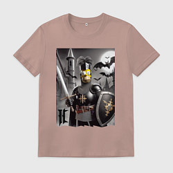 Мужская футболка Рыцарь Гомер Симпсон - нейроарт фантазия