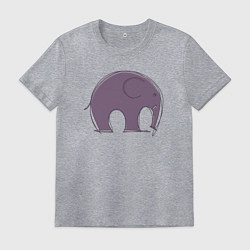 Мужская футболка Милый слон
