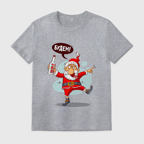 Мужская футболка Будем! / Меланж – фото 1