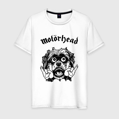 Мужская футболка Motorhead - rock dog / Белый – фото 1