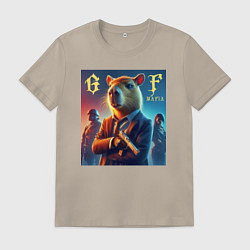 Мужская футболка Capy godfather - the mafia is immortal