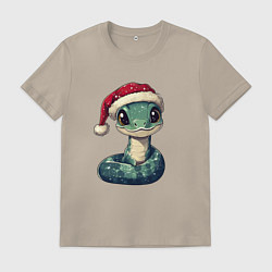 Мужская футболка 2025 символ года змея