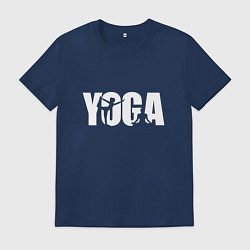 Мужская футболка Йога арт