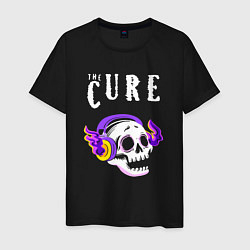 Мужская футболка The Cure - неоновый череп