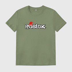 Мужская футболка Роблокс - Новый год
