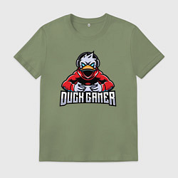 Мужская футболка Утка геймер