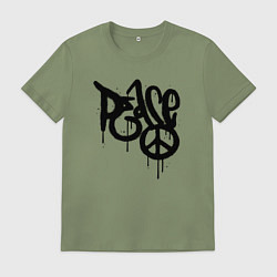 Мужская футболка Graffiti peace