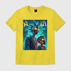 Мужская футболка Rick and Morty - cyberpunk fantasy