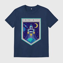Мужская футболка Полёт на луну