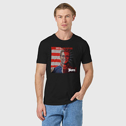 Футболка хлопковая мужская Хоумлендер улыбается The boys, цвет: черный — фото 2