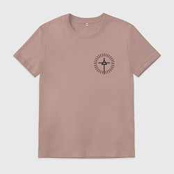 Футболка хлопковая мужская 30 Seconds to Mars: logo, цвет: пыльно-розовый