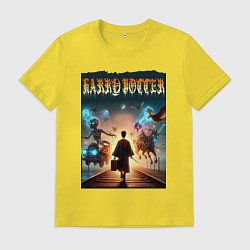 Мужская футболка Гарри Поттер с волшебной палочкой